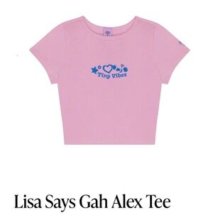 Lisa Says Gah Polly Pocket Tiny Vibes Tee NWOT Large